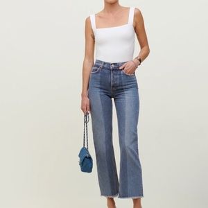 Reformation Reconstructed High Waisted Straight Jeans
